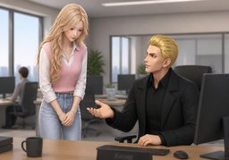 실례지만 말씀드려도 될까요?のイラスト