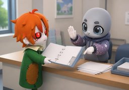 ~ 충족했나요?のイラスト