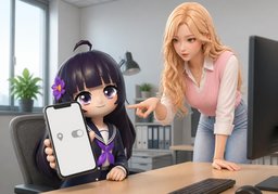~ 허용했는지 확인해 주세요.のイラスト