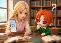 ~ 검색 도와 주세요.のイラスト