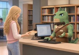 ~의 대출 가능 여부 알려 주세요.のイラスト