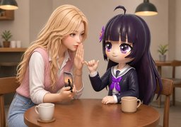 ~ 비밀로 하나요?のイラスト