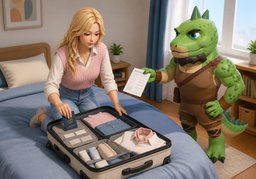 ~ 전에 준비할 게 뭐예요?のイラスト