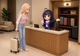 짐 ~ 맡겨도 돼요?のイラスト