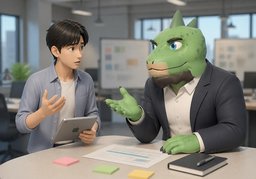 ~와 어떻게 지내면 돼요?のイラスト