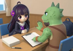 명단에 ~ 있나요?のイラスト