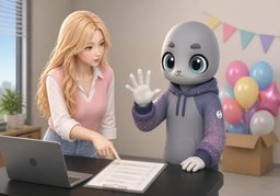 ~ 몇 명 필요해요?のイラスト