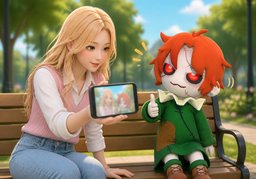 ~ 올려도 돼요?のイラスト