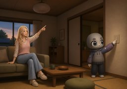 turn on ~のイラスト