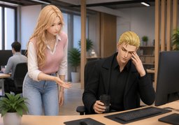 Is there something wrong?のイラスト