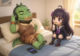 listen to ~のイラスト