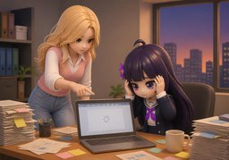 It's hard to ~.のイラスト