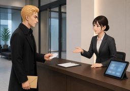 Can I help you?のイラスト