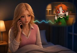 I'm sorry to call you ~.のイラスト