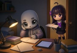 spend ~ on ~のイラスト