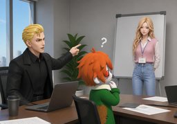 What was ~ again?のイラスト