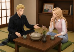 get along with ~のイラスト