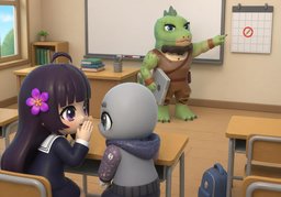 What did ~ say?のイラスト