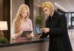 I'd like to confirm ~.のイラスト