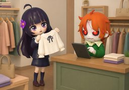 Let me check.のイラスト