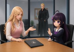 It's none of ~'s business.のイラスト