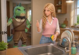 All done.のイラスト