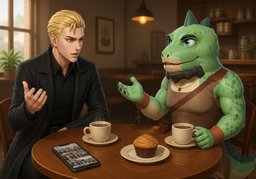 ask ~ about ~のイラスト