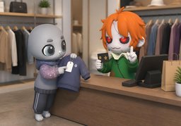 give ~ a discountのイラスト