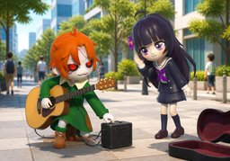 A little louder, please.のイラスト