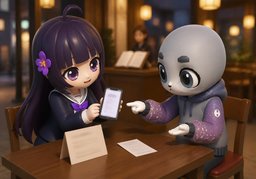 Please double-check ~.のイラスト