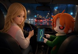 safe routeのイラスト