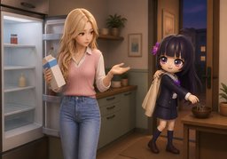 ~ run out.のイラスト