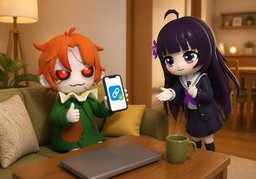 They've set up ~.のイラスト