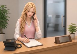 Can I take a message?のイラスト