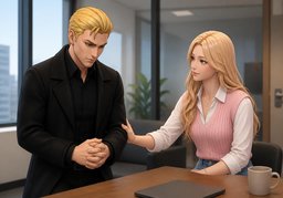 I owe you an apology.のイラスト