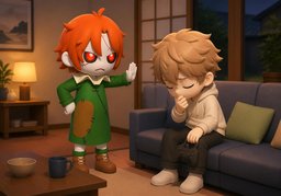 Stop being ~.のイラスト
