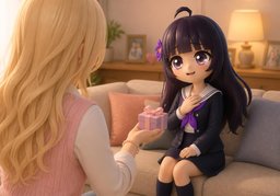 I'm touched.のイラスト