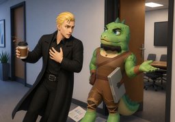 Oops, sorry.のイラスト