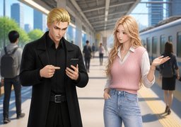 Is ~ on time?のイラスト