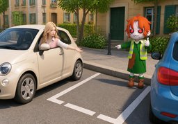 Can I park here?のイラスト