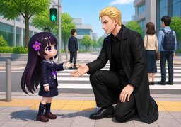 Can I hold your hand?のイラスト