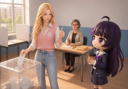 Did you vote?のイラスト