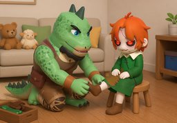 Sit still.のイラスト