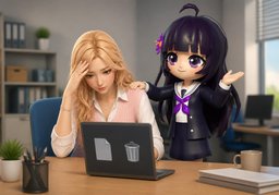 It happens.のイラスト