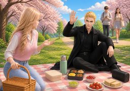 ~ was the first to ~.のイラスト