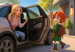 Get in ~.のイラスト