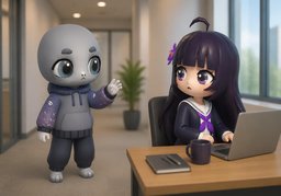 have a word with ~のイラスト