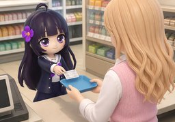 hand ~ to ~のイラスト