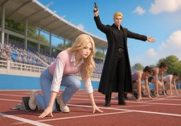 On your mark.のイラスト