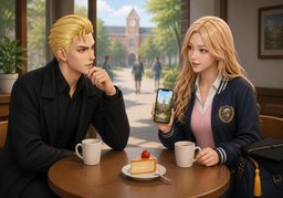 Where did ~ go to college?のイラスト